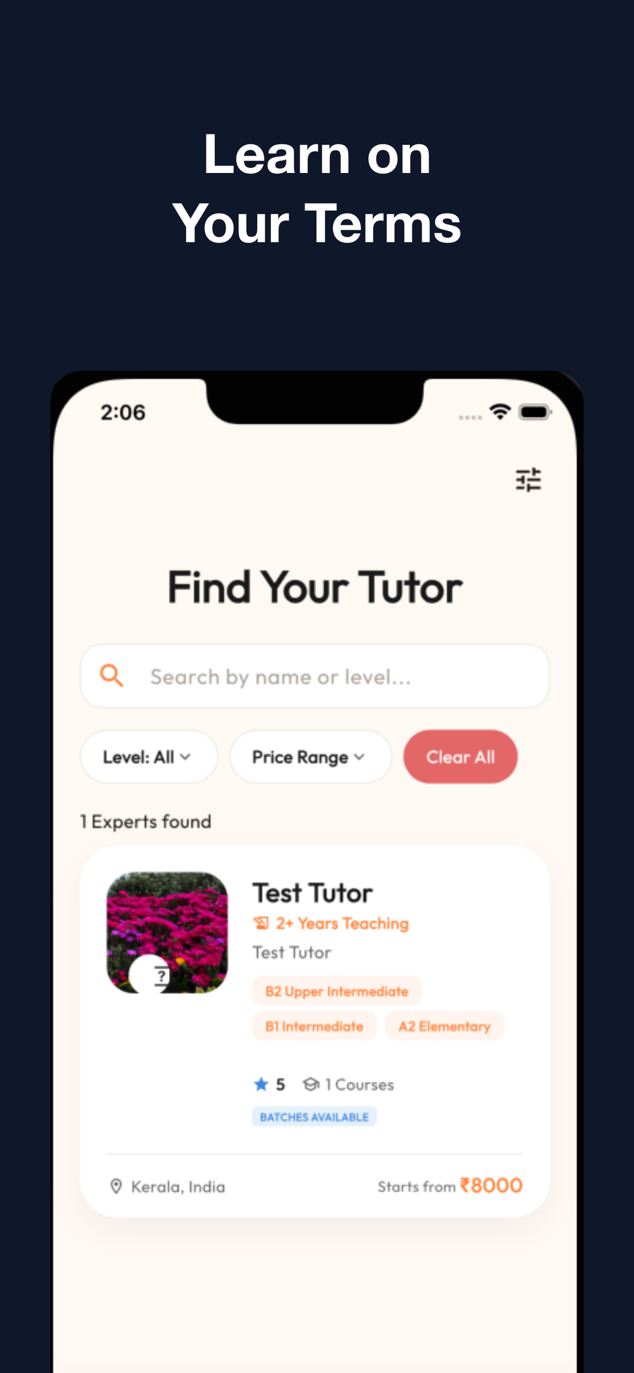 Native Tutors List